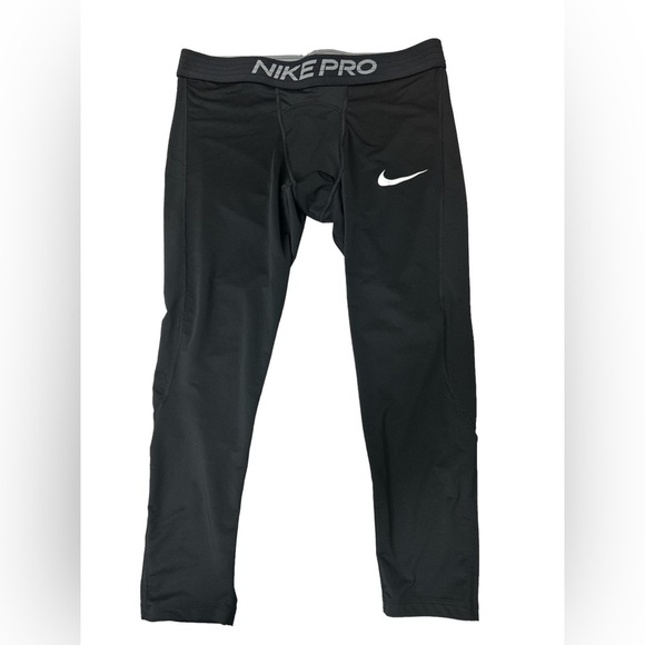 Nike Tight Fit Dri Fit Leggings Black Sz‎ XXL Excellent - Picture 1 of 6